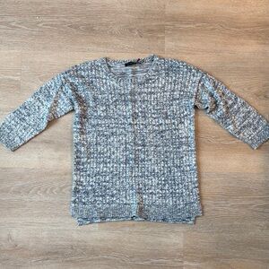 The Limited Women's Blue-gray Crew Neck Sweater
